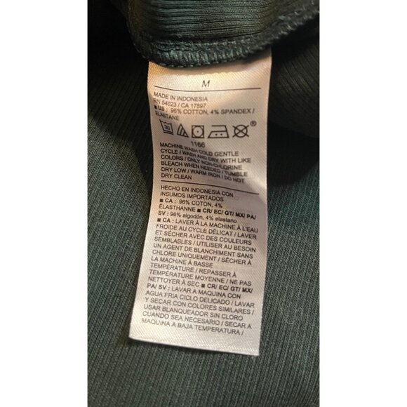 New Old Navy M Maternity Long-Sleeve Henley Midi/ maxi Dress Rib-Knit Dark Green - Picture 5 of 13